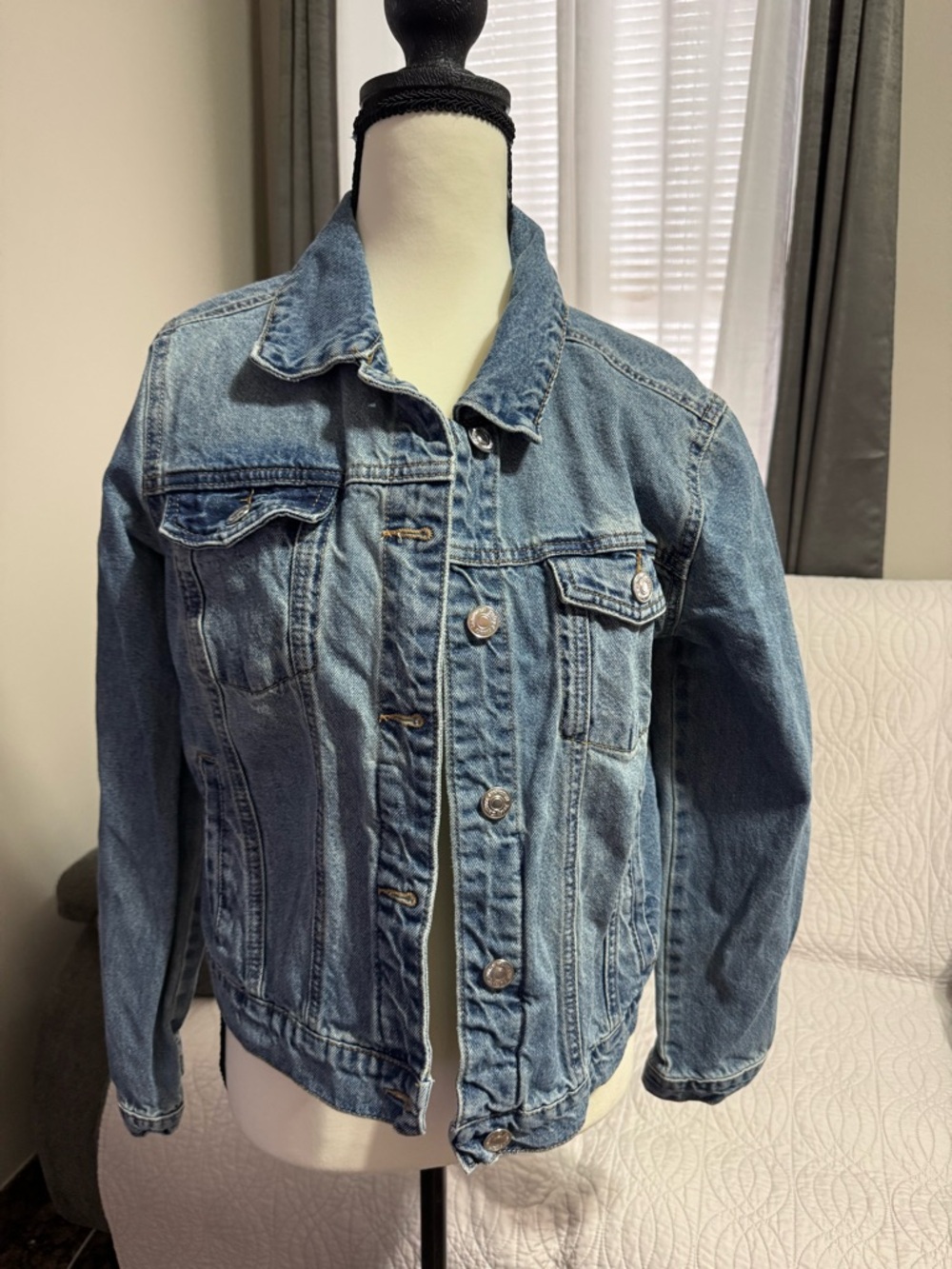 Juicy Couture Light Blue Denim Jean Jacket - Picture 3 of 6